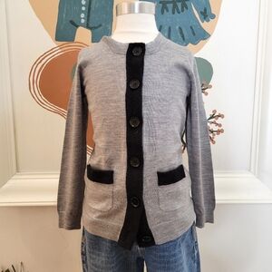 Crewcuts Gray and Black Kids Cardigan (NWOT)